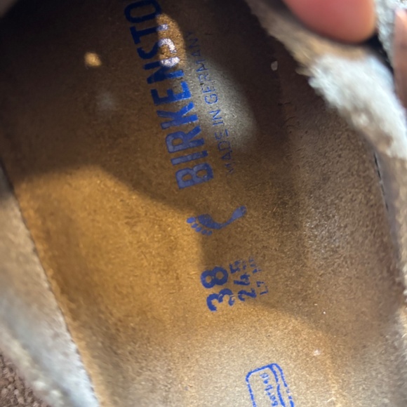 Birkenstock Bostons Taupe Suede SZ 38 - Picture 4 of 4